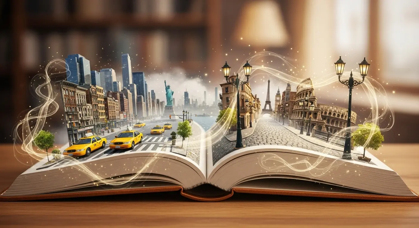 Por que livros ambientados em lugares reais fazem você sentir que viajou