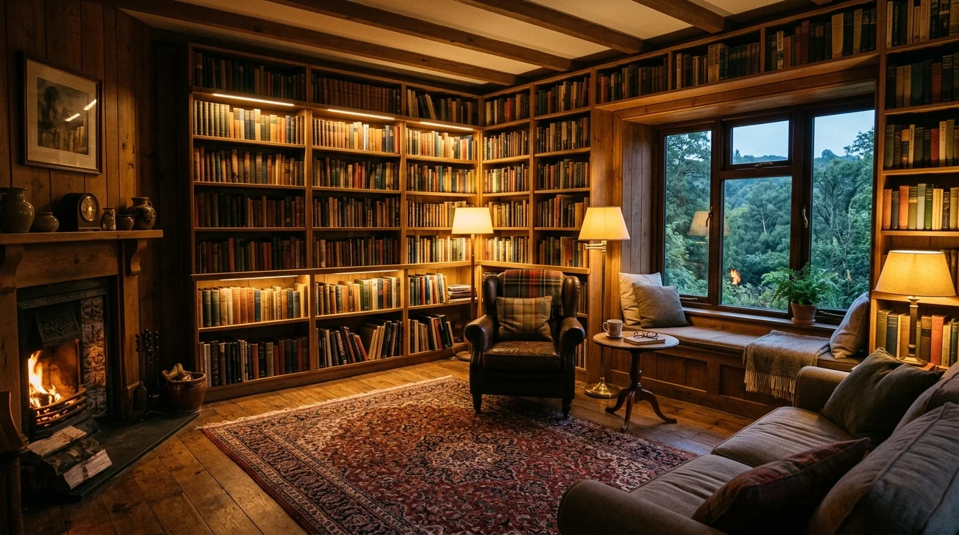 Como montar uma biblioteca confortável em casa